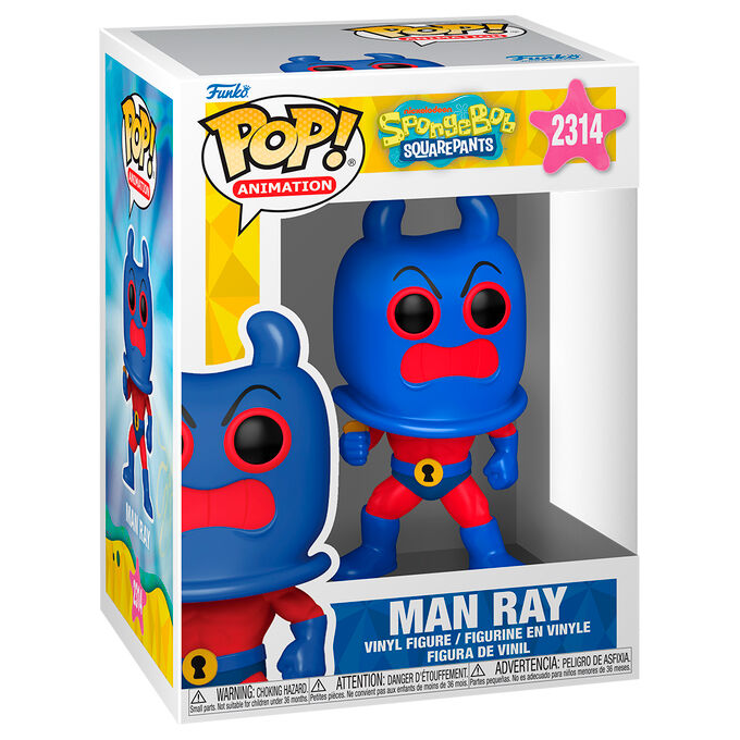 Bob Esponja Figura POP! Animation Vinyl Man Ray 9 cm