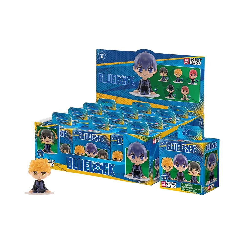 Blue Lock Cabezón Bobble Hero 6 cm Cajas Sorpresa Expositor (12)