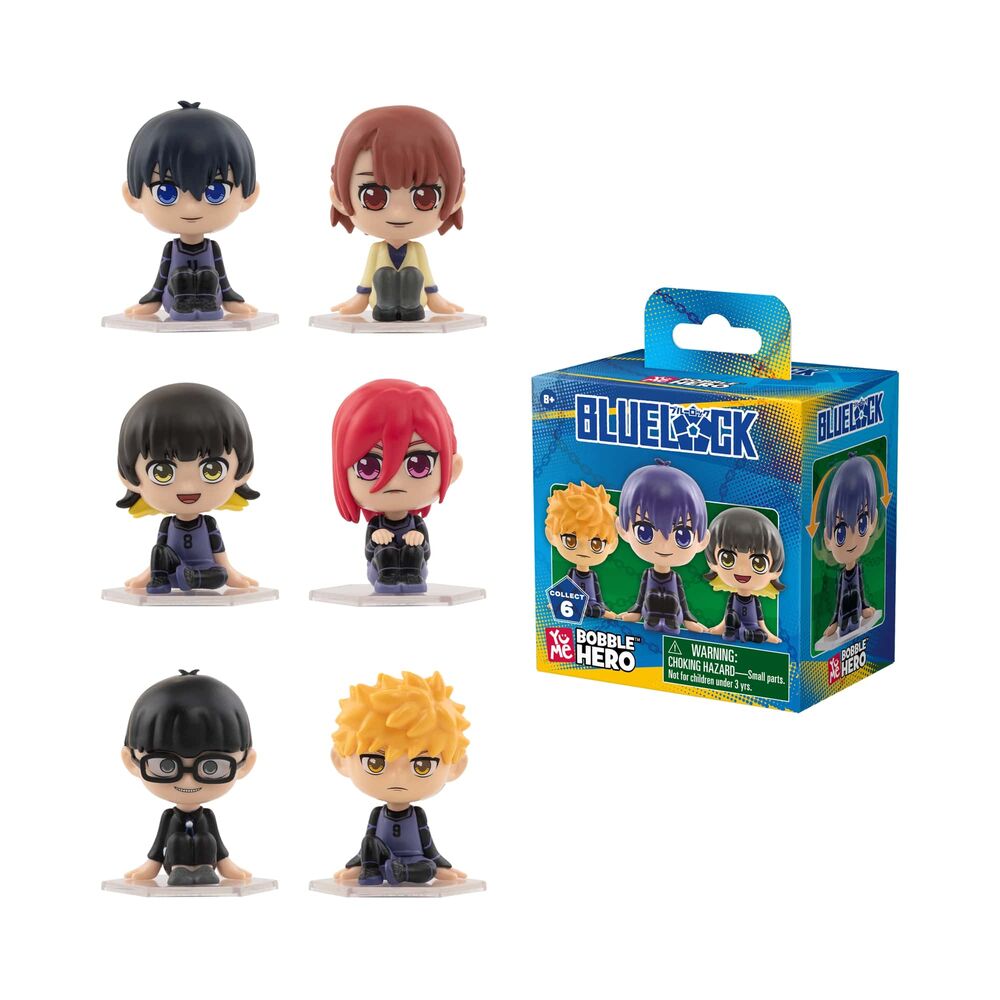 Blue Lock Cabezón Bobble Hero 6 cm Cajas Sorpresa Expositor (12)