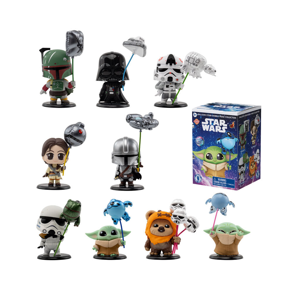 Star Wars Figuras mini Cosbi Balloon 8 cm Cajas Sorpresa Expositor (8)