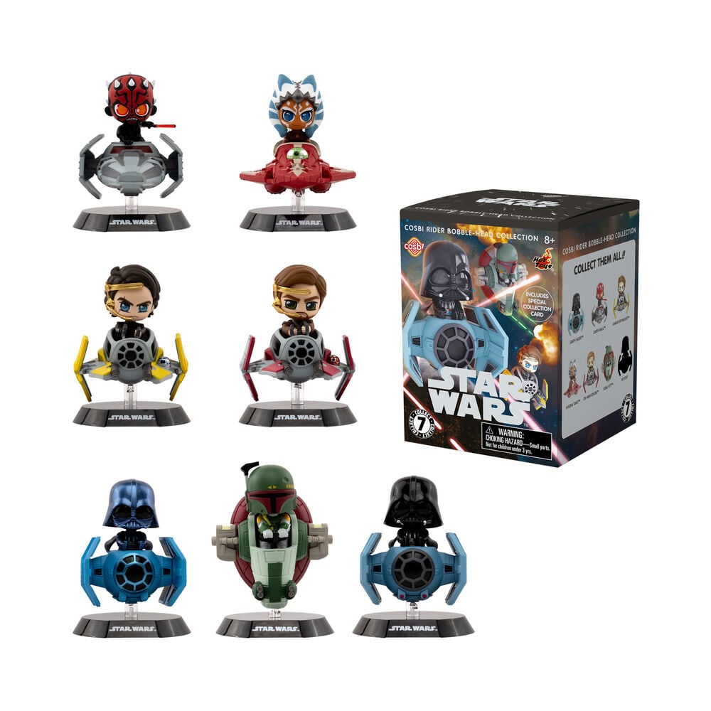 Star Wars Cabezón Cosbi Rider Bobble Hero 6 cm Cajas Sorpresa Expositor (6)