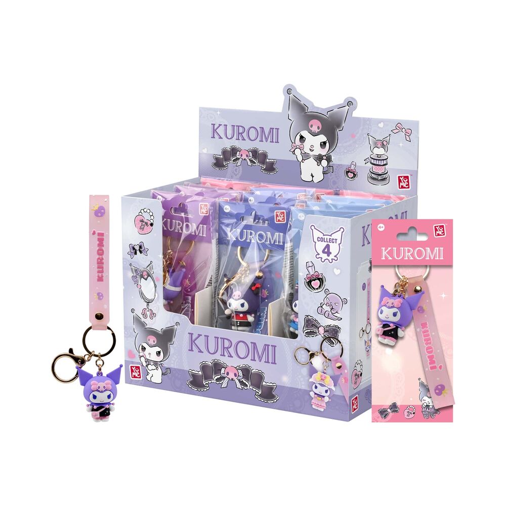 Sanrio Llaveros Kuromi Cute Outfit Series Kuromi Expositor (12)