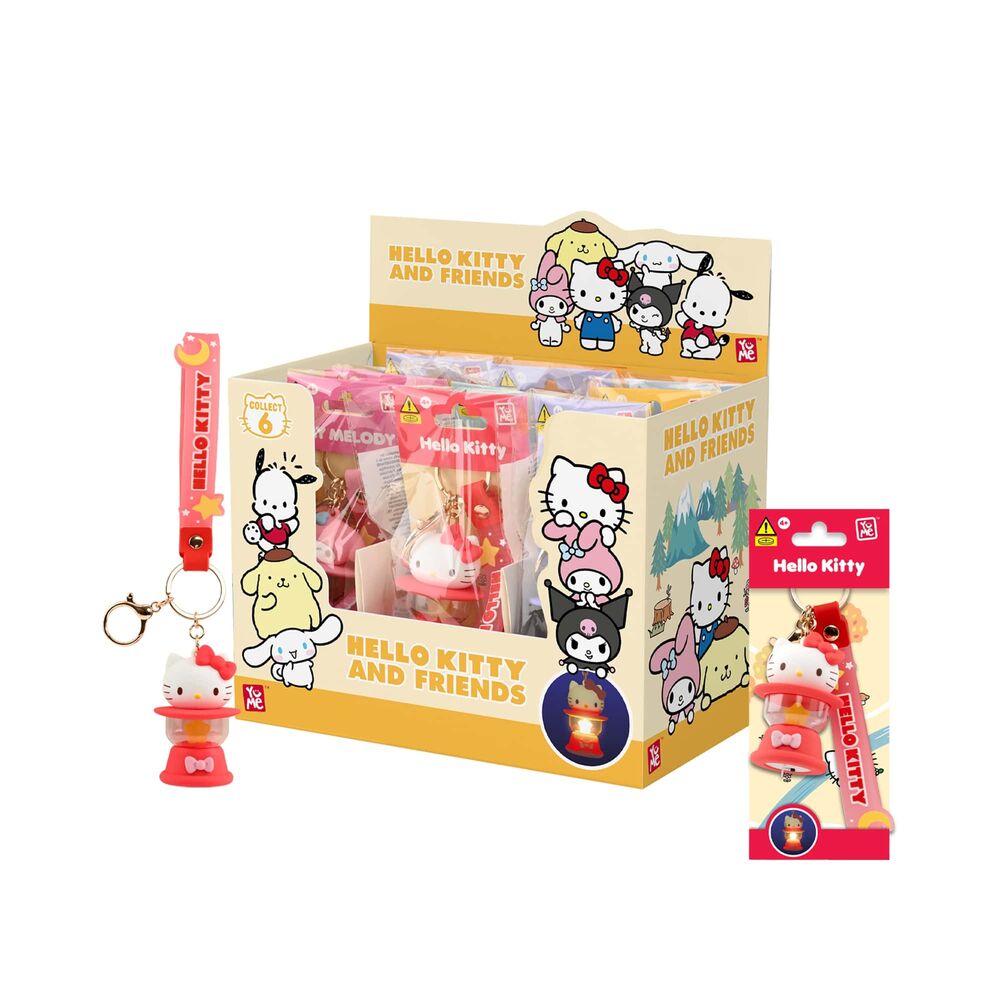 Sanrio Llaveros Light-Up Camping Lamp Series Hello Kitty and Friends Expositor (9)