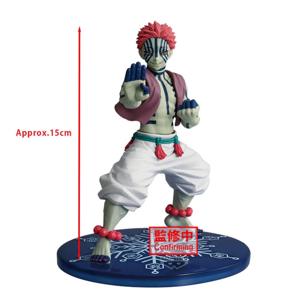 Figura Akaza Vibration Star Demon Slayer Kimetsu no Yaiba 15cm Frikytopia