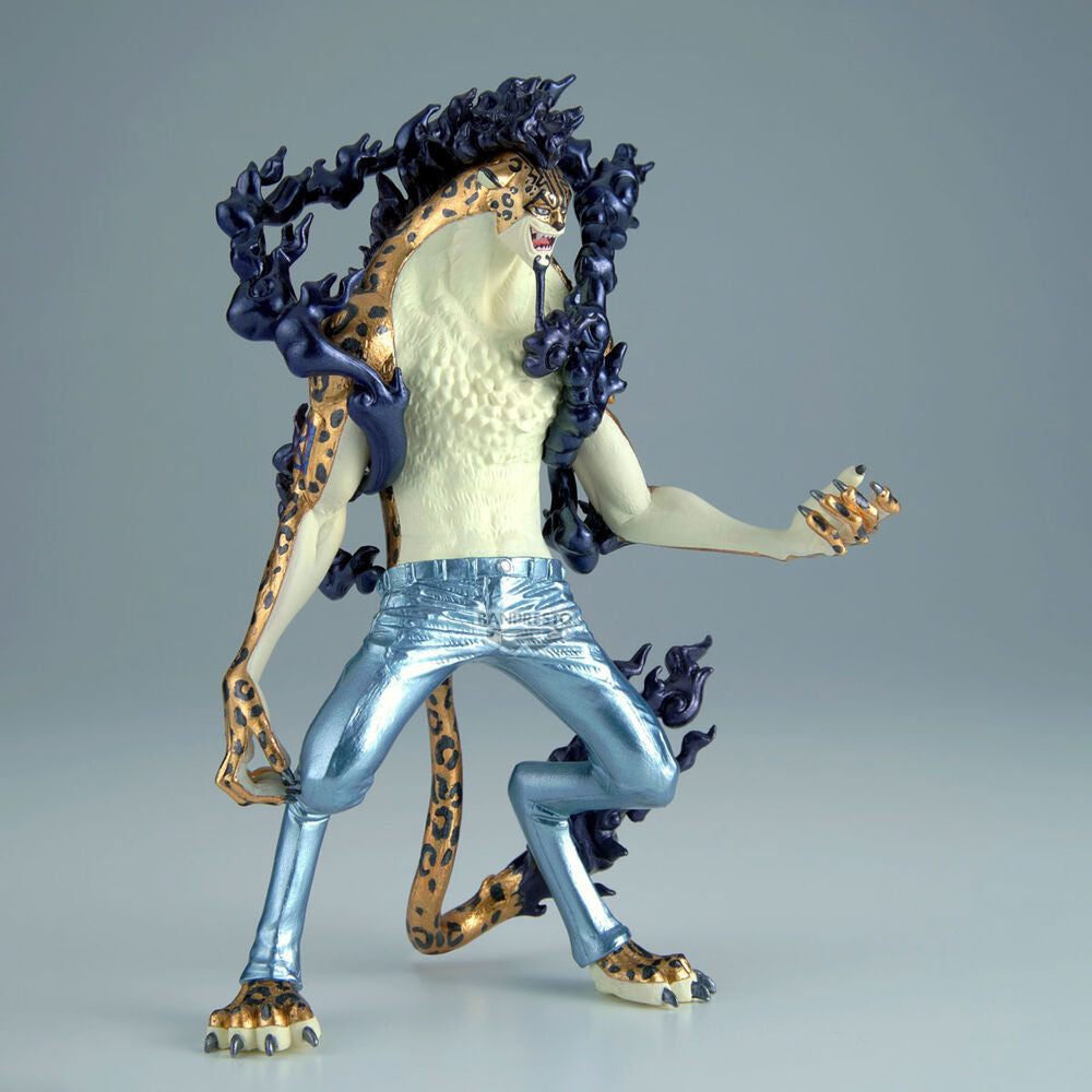 Figura banpresto one piece king of artist rob lucci awakening - special ver. -