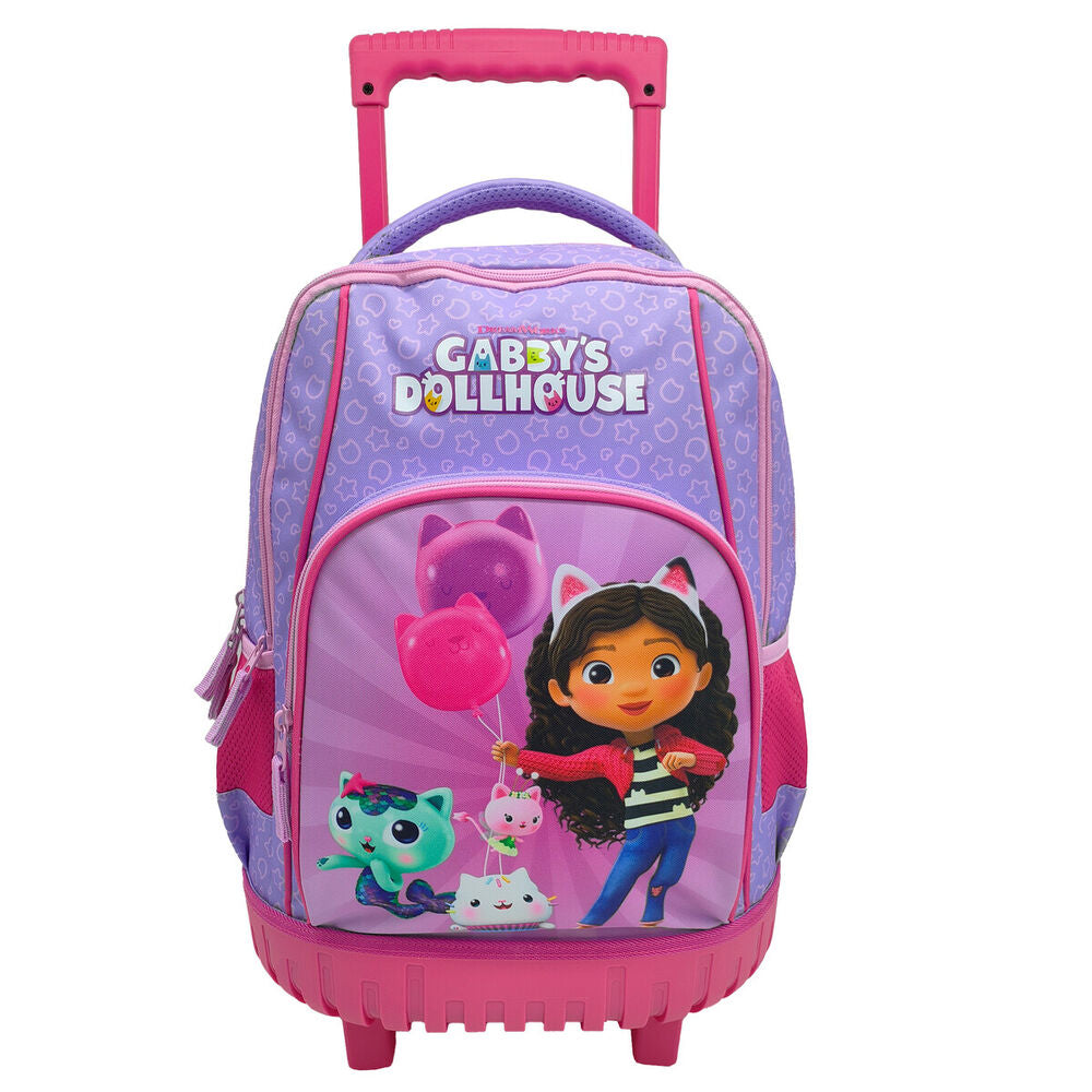 Set Trolley + portatodo + bolsa portameriendas La Casa de Muñecas de Gabby