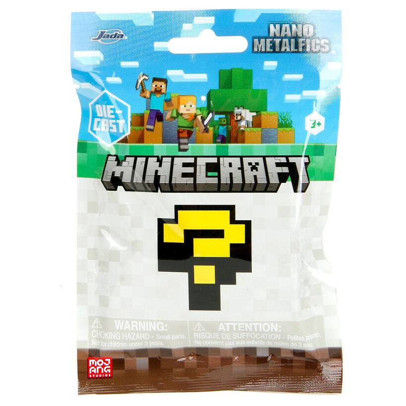 Minecraft Nanofigs Figuras Mini 4 cm Blind Box Expositor (24)