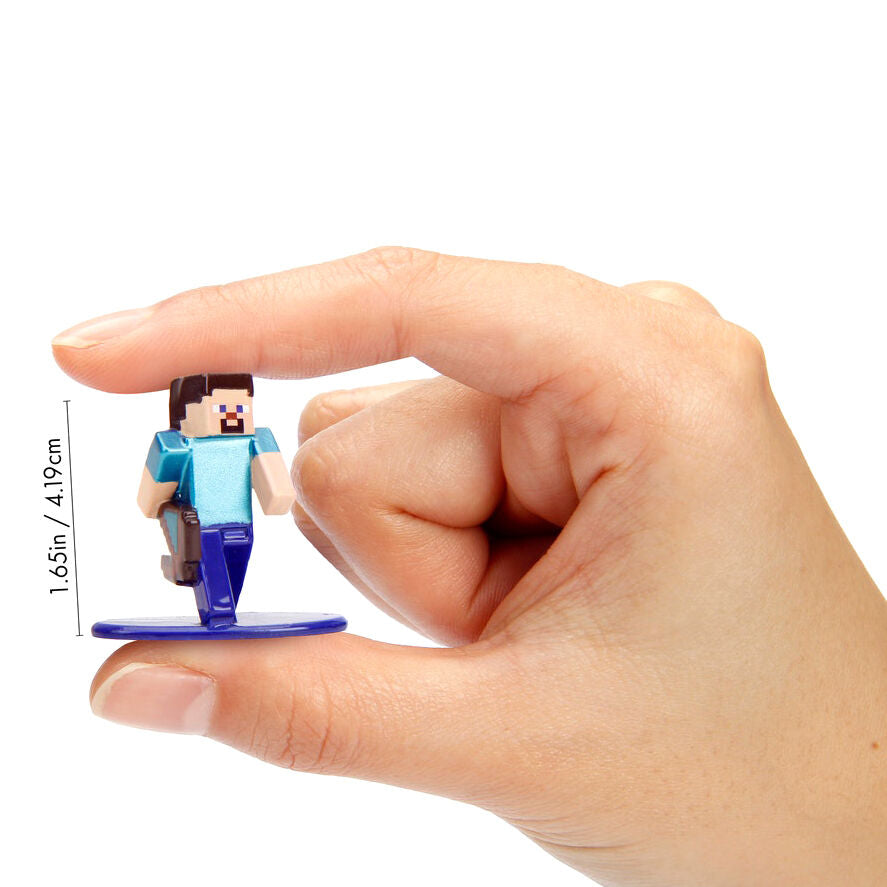 Minecraft Nanofigs Figuras Mini 4 cm Blind Box Expositor (24)