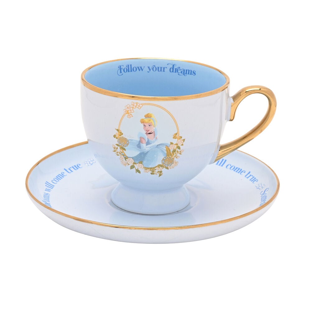 Taza te y platillo Cenicienta Princesas Disney Frikytopia