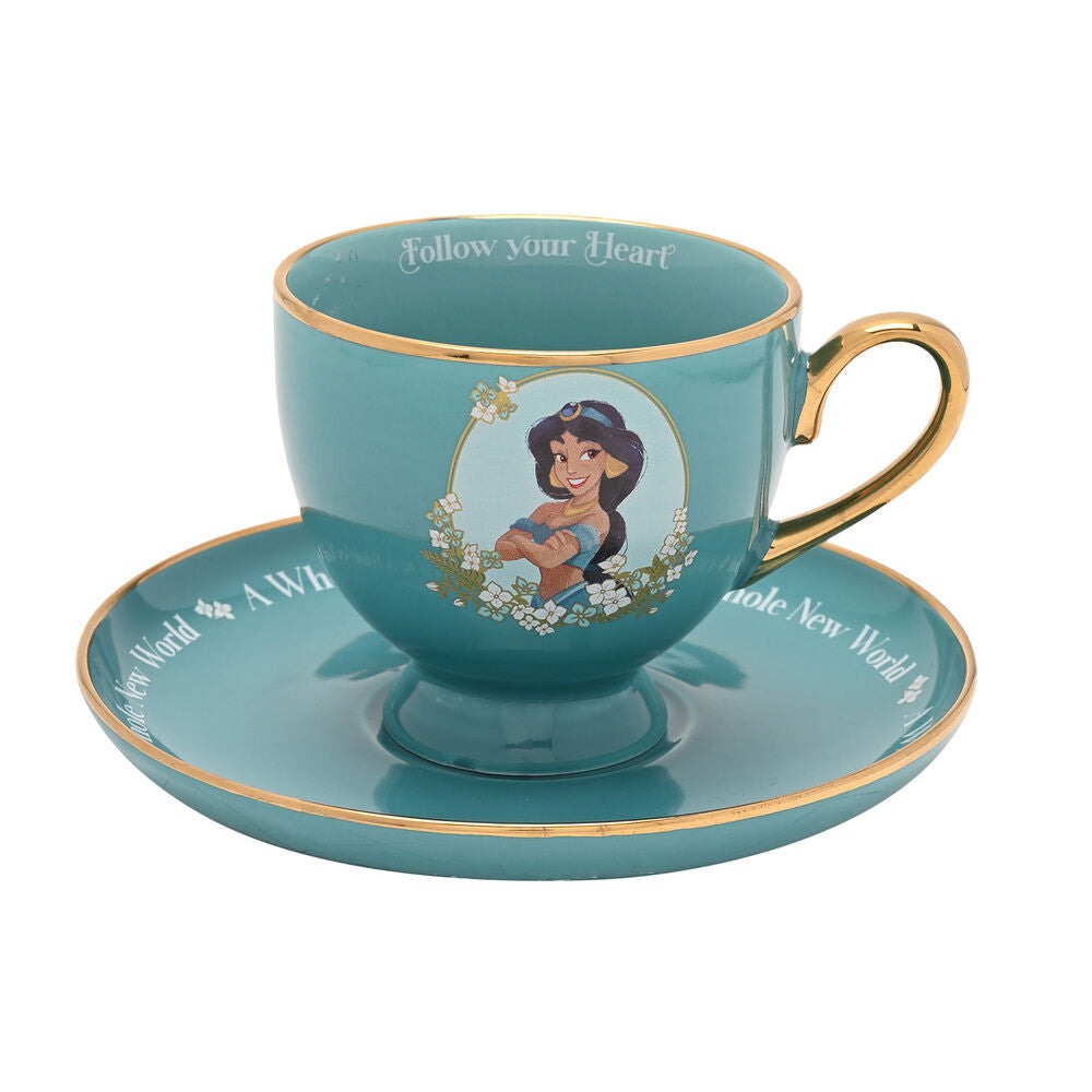 Taza te y platillo Jasmine Princesas Disney Frikytopia