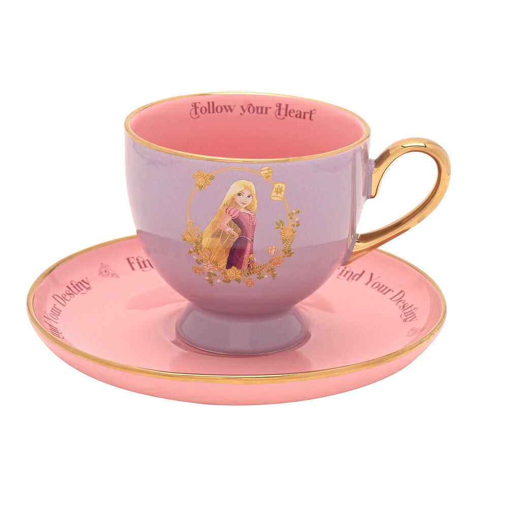 Taza te y platillo Rapunzel Princesas Disney Frikytopia