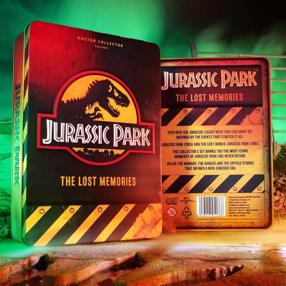 Caja metalica Los Recuerdos Perdidos Jurassic Park