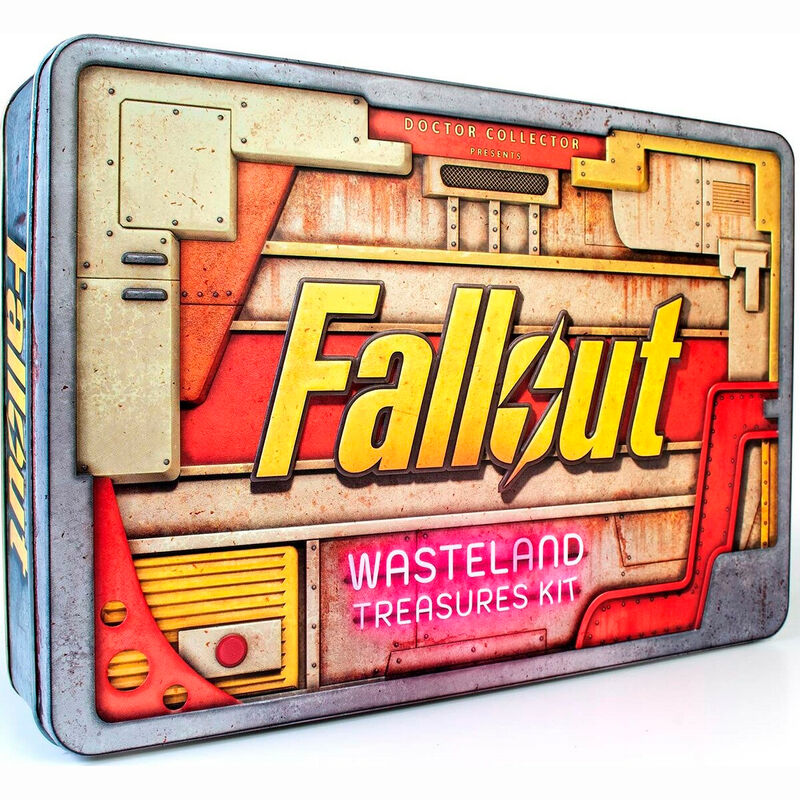 Caja metalica Tesoros del Yermo Fallout Frikytopia