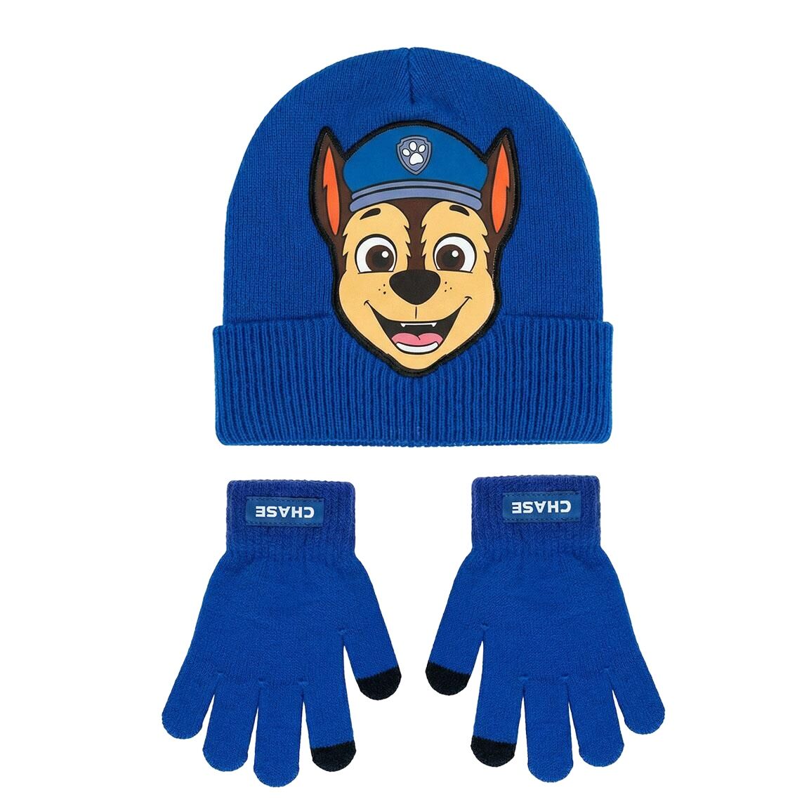 Set gorro y guantes Chase Patrulla Canina Paw Patrol Frikytopia