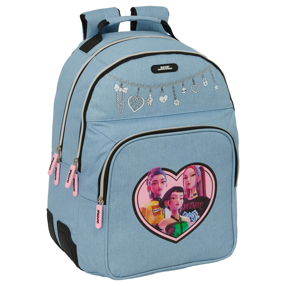 Mochila Huntrix Kpop Demon Hunters 42cm adaptable Frikytopia