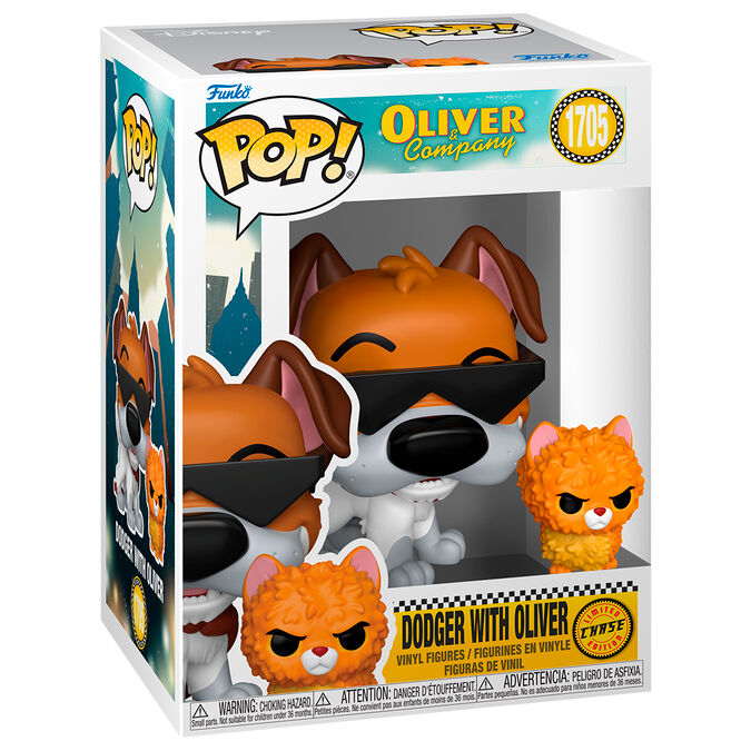 Oliver & Co. POP!&Buddy Movies Vinyl Figuren Dodger w/Oliver w/Chase 9 cm Surtido (6)