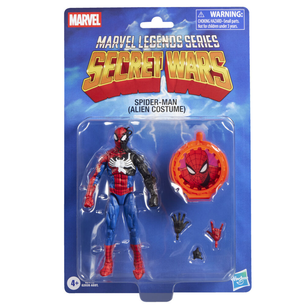 Secret Wars Marvel Legends Figura Spider-Man (Alien Costume) 15 cm