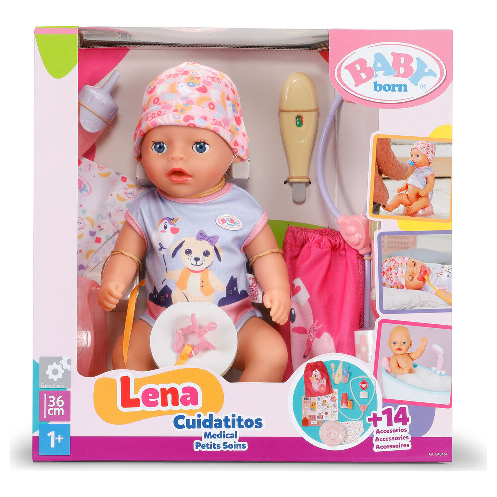 Muñeca Lena Cuidaditos Baby Born 36cm Frikytopia