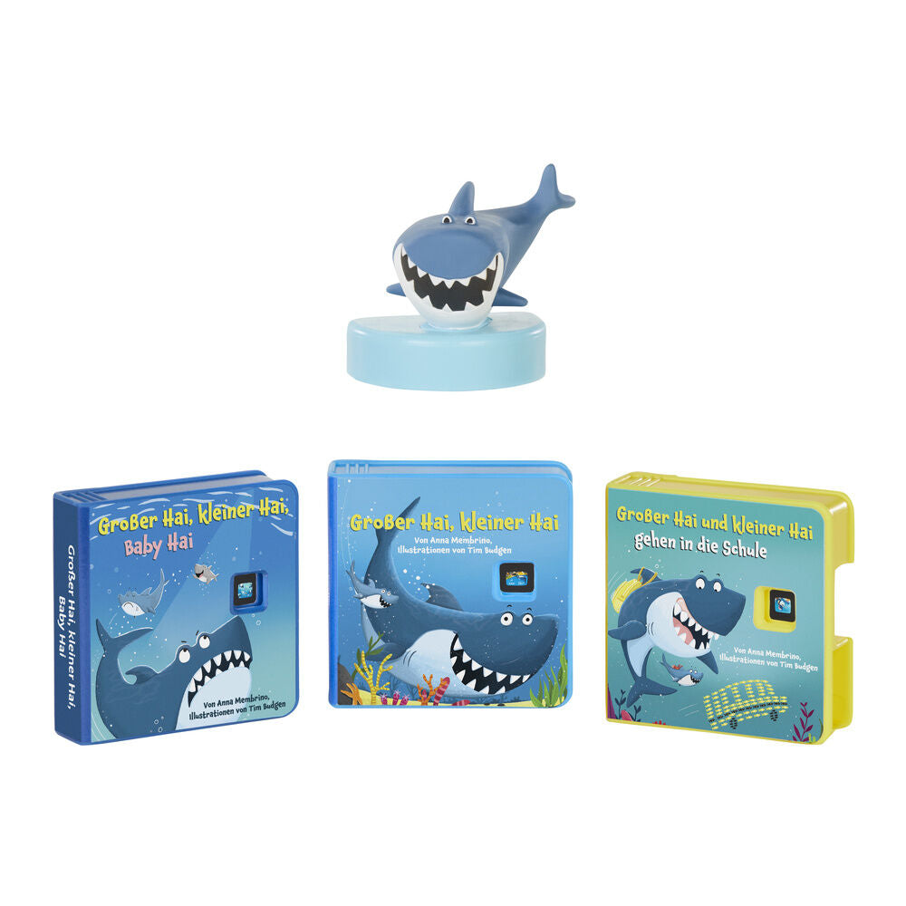 Cuento Big Shark, Little Shark Story Dream machine español Frikytopia