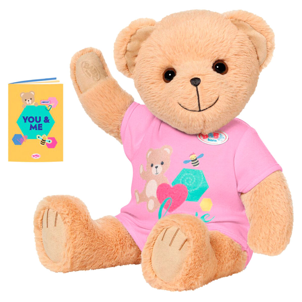 Muñeco peluche Osito Rosa Baby Born 36cm Frikytopia