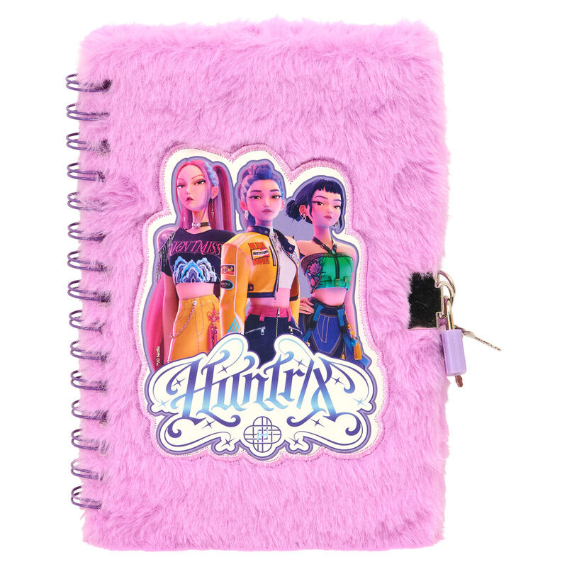 Set Diario + Boligrafo candado Stationery Kpop Demon Hunters Frikytopia