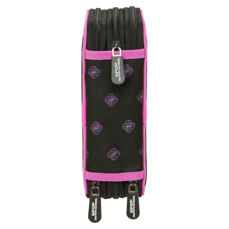 Plumier Negra Kpop Demon Hunters triple 37 pzs