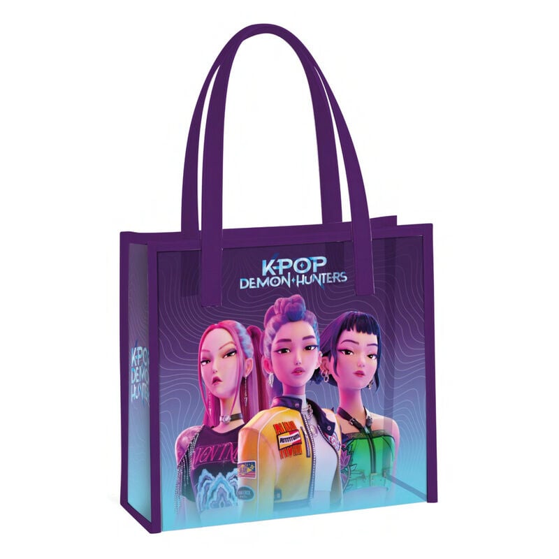 Bolsa shopping Huntrix KPop Demon Hunters Frikytopia
