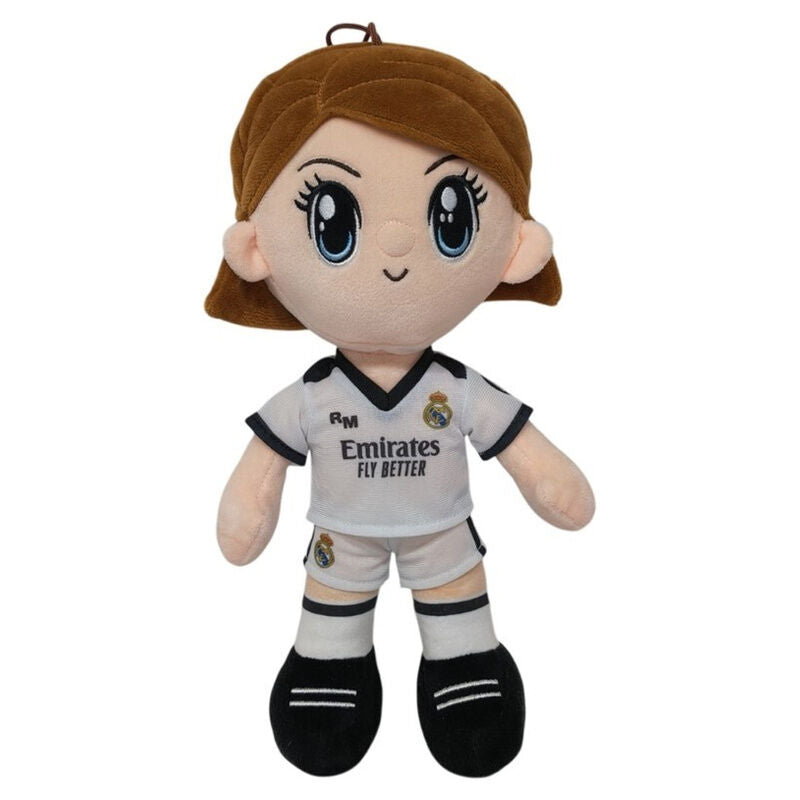 Peluche Jugadora Baloncesto Real Madrid 36cm Frikytopia