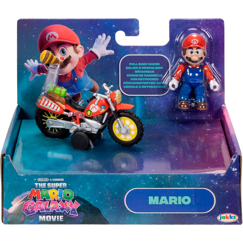Figura + vehiculo Super Mario Galaxy Movie Super Mario Bros Frikytopia