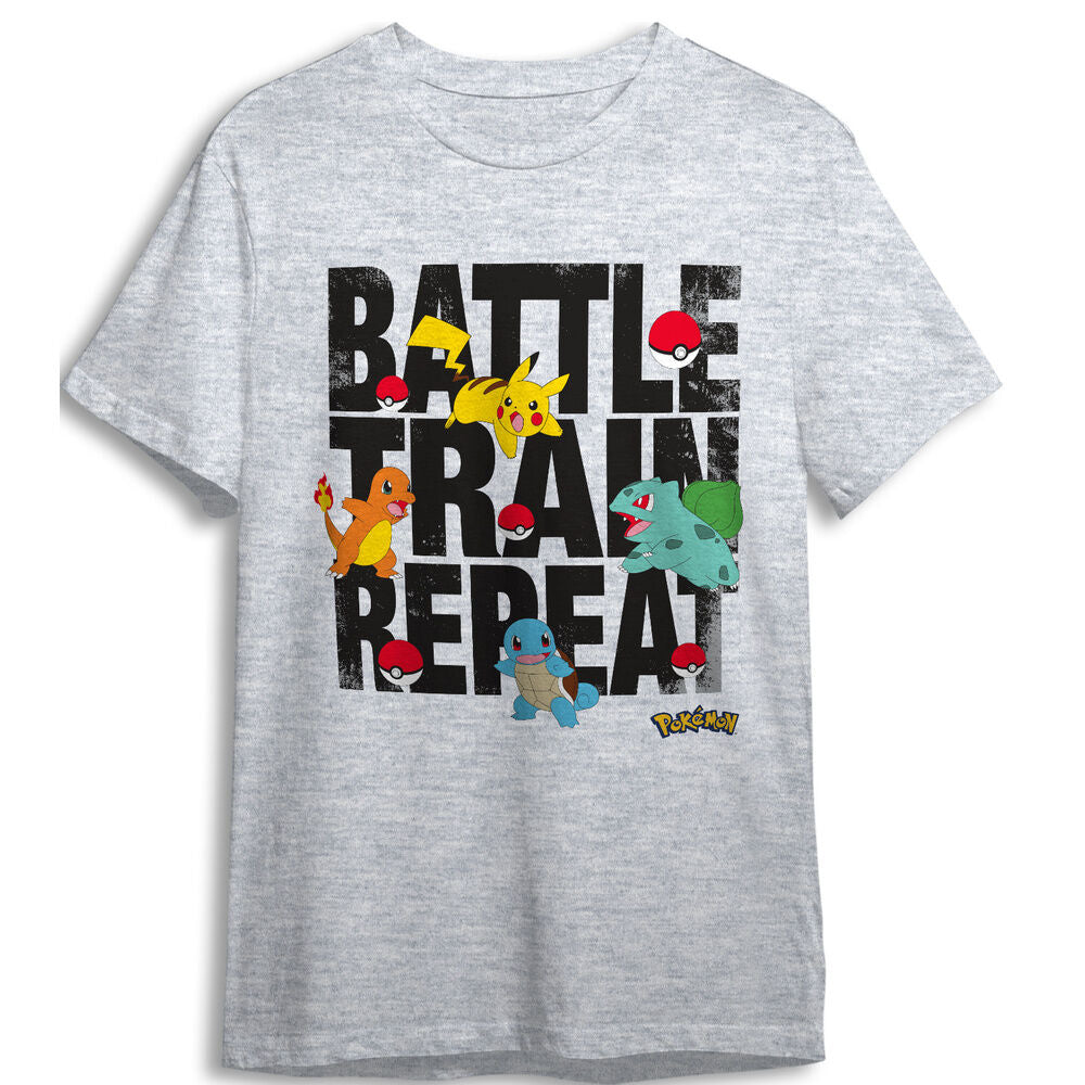 Camiseta Battle Pokemon infantil Frikytopia