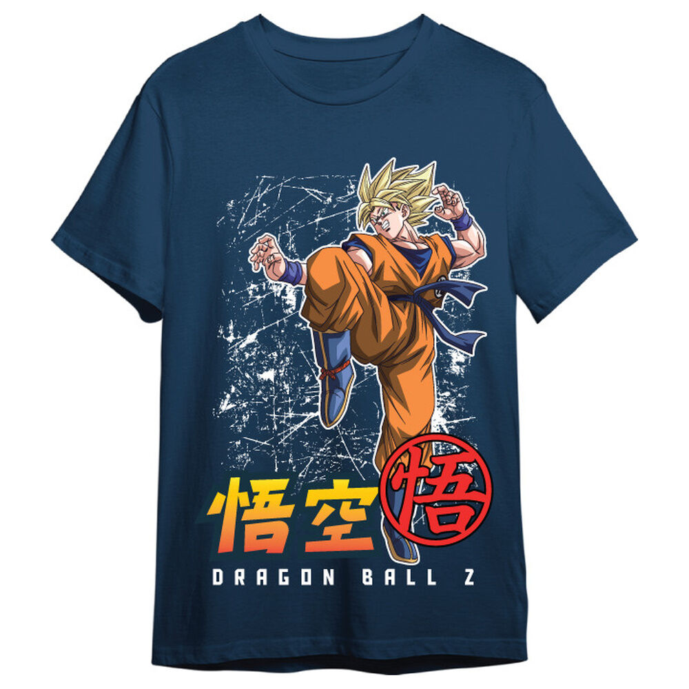 Camiseta Goku Super Saiyan Dragon Ball Z adulto Frikytopia
