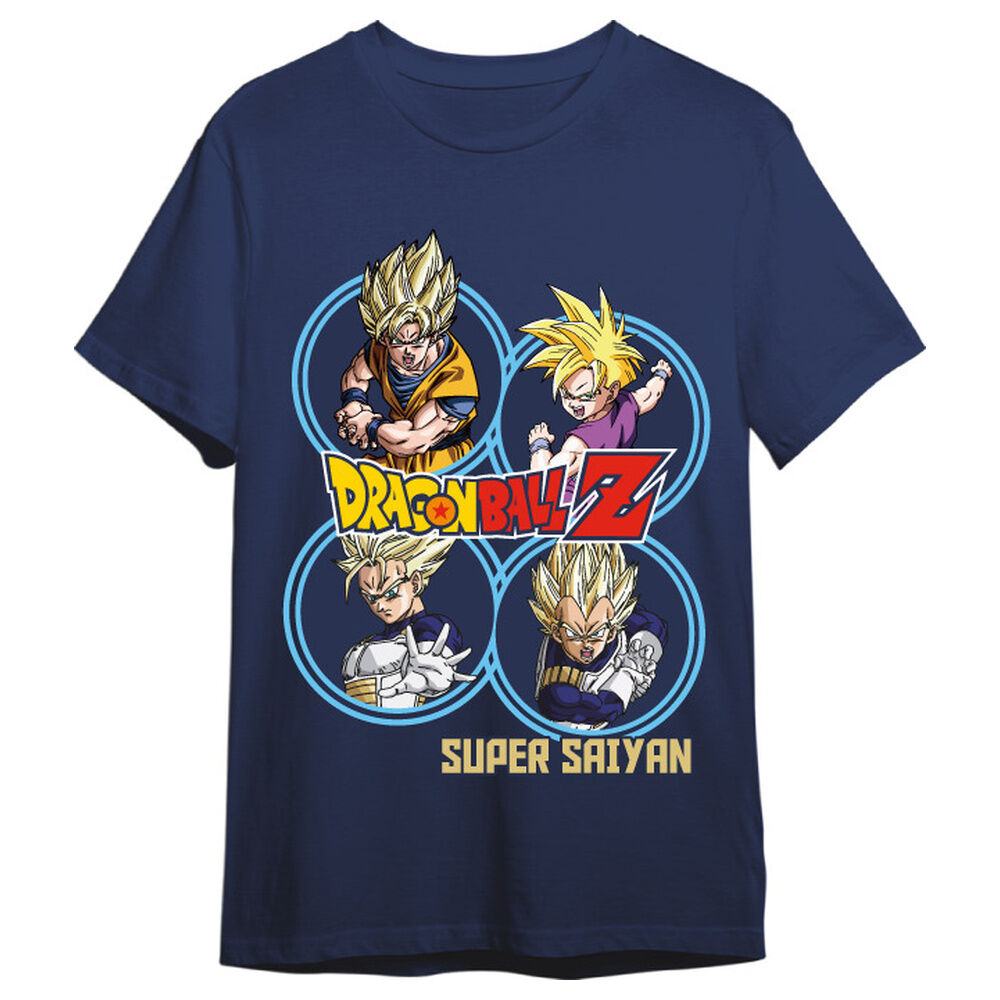 Camiseta Super Saiyans Dragon Ball Z adulto Frikytopia
