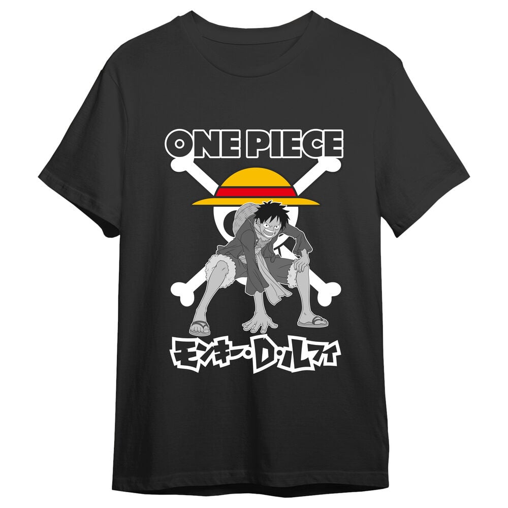 Camiseta Monkey D. Luffy Skull One Piece adulto Frikytopia