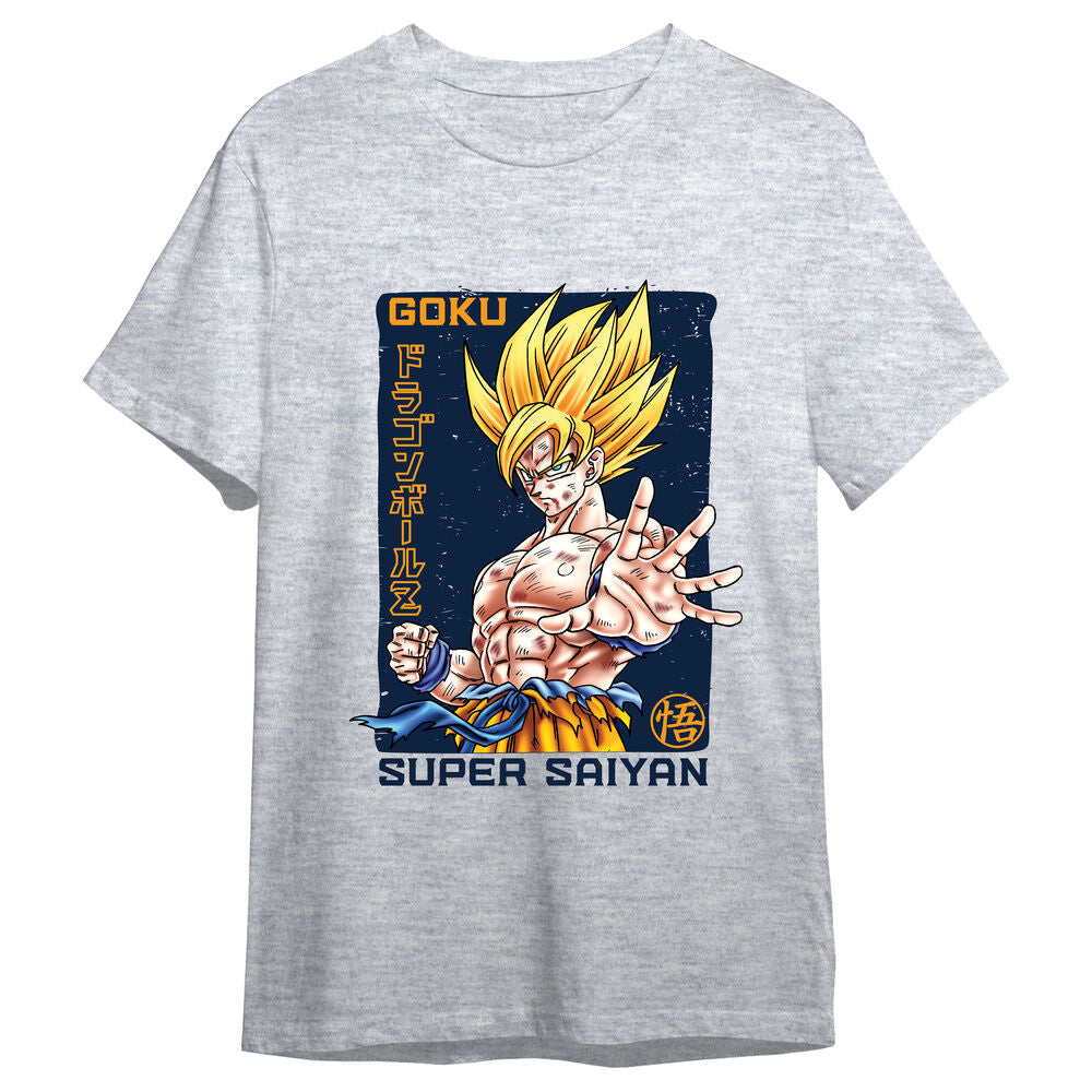 Camiseta Goku Super Saiyan Dragon Ball Z adulto Frikytopia