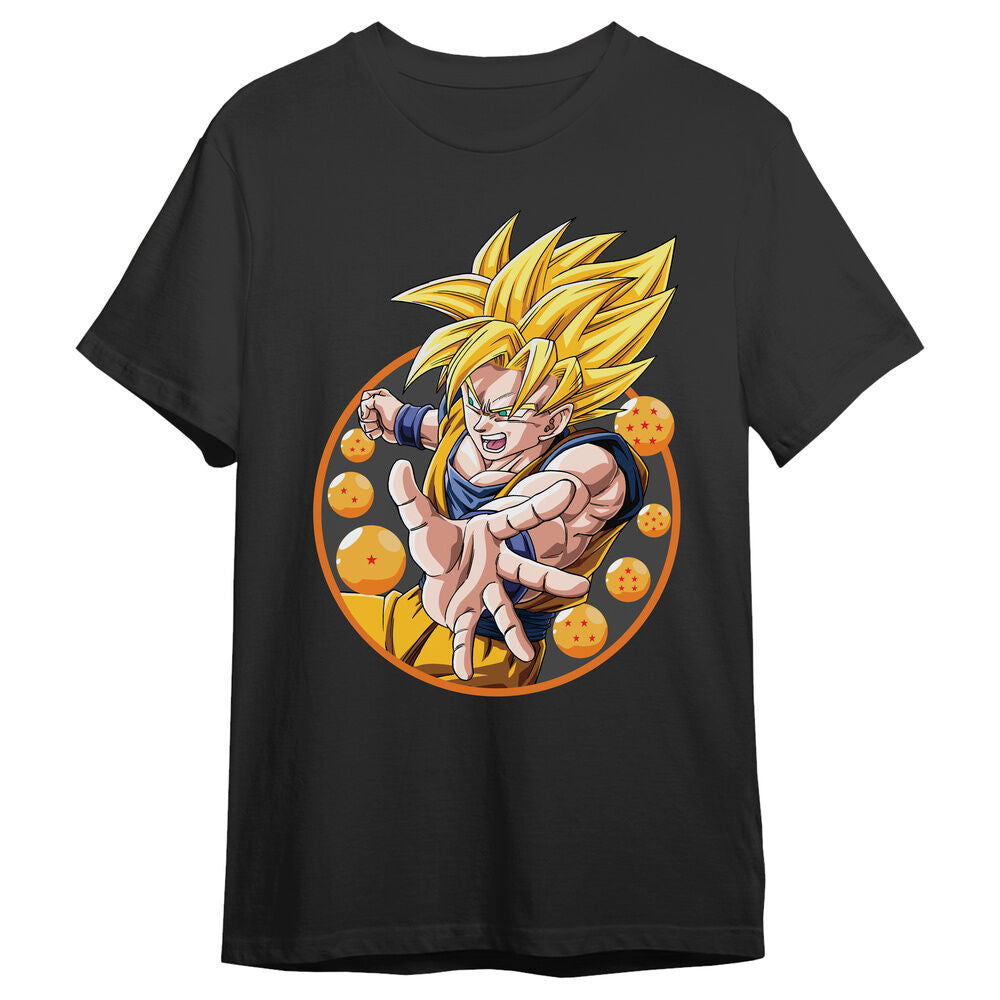 Camiseta Goku Super Saiyan Dragon Ball Z adulto Frikytopia