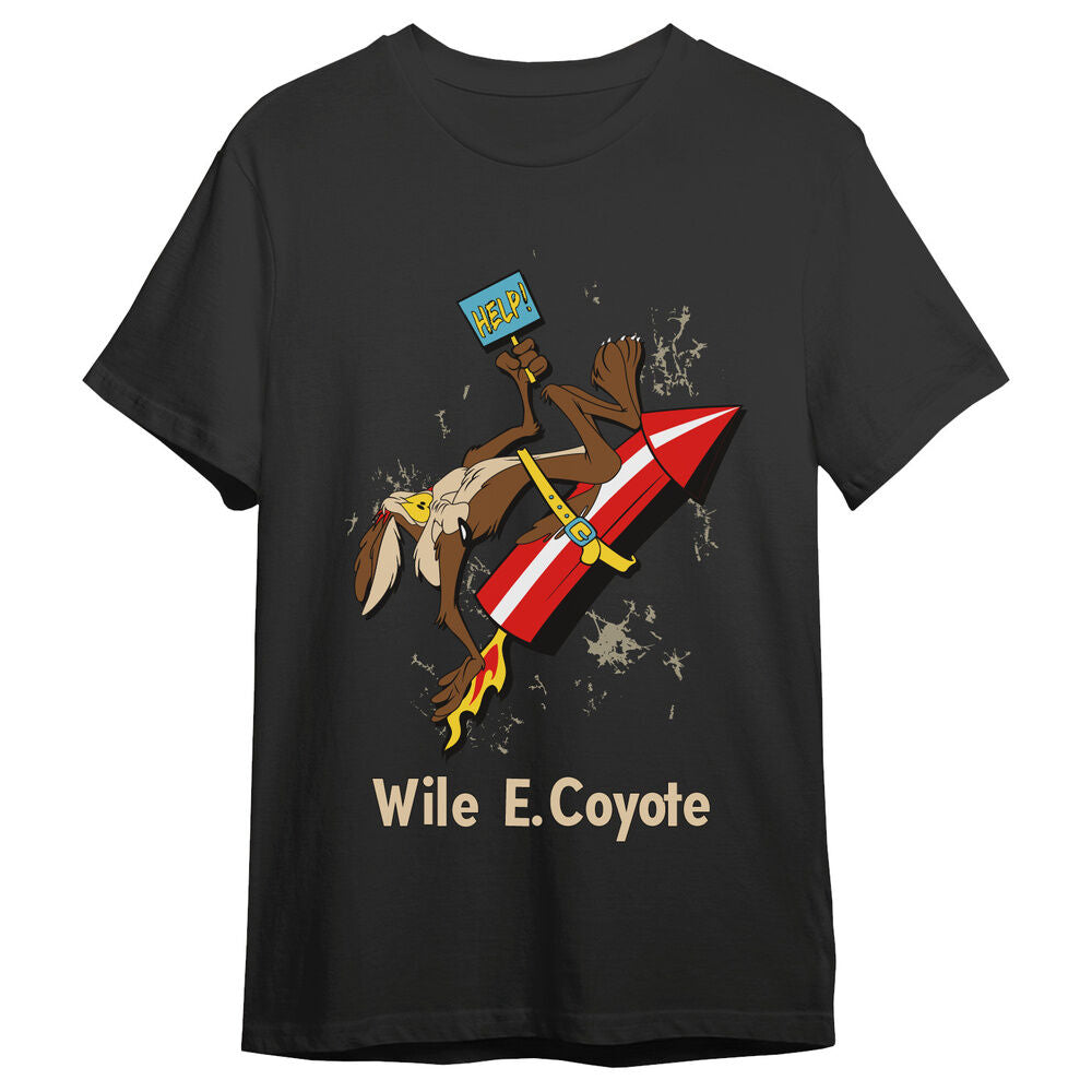 Camiseta Coyote Cohete Looney Tunes adulto Frikytopia