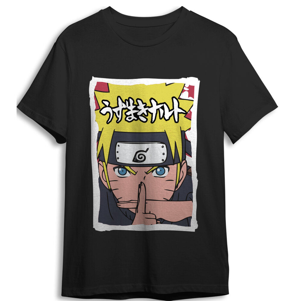 Naruto Shippuden Camiseta X Black Talla M