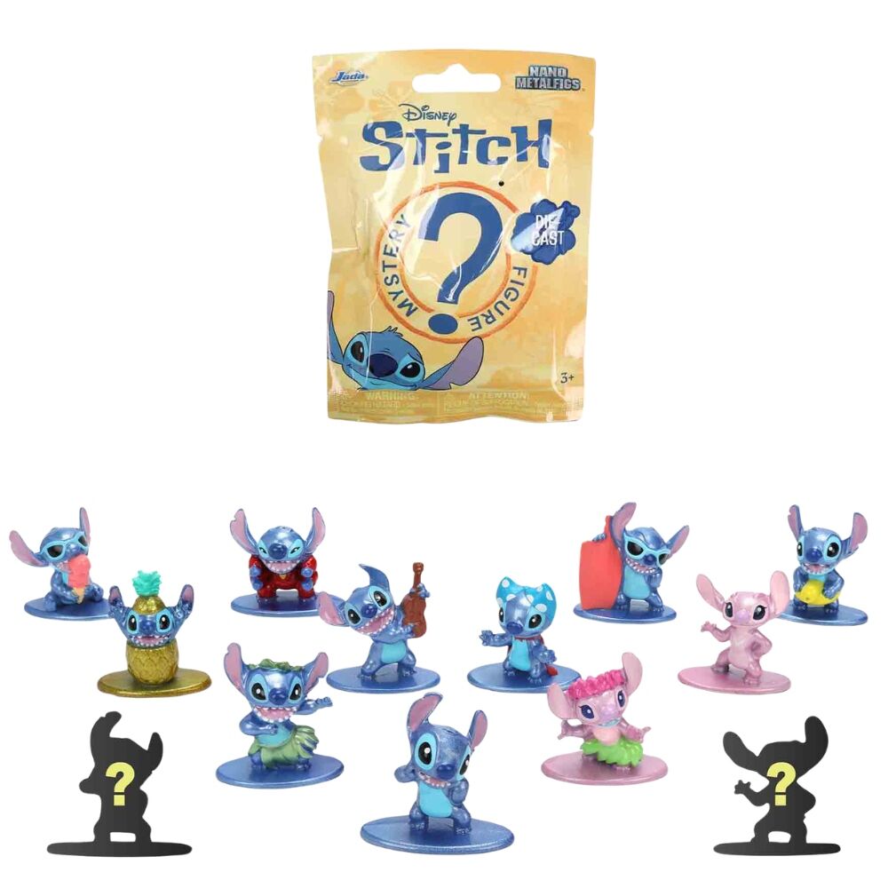 Lilo & Stitch Nanofigs Figuras Mini Stitch Blind Box Expositor (24)