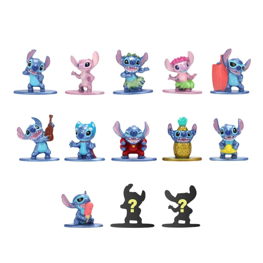 Lilo & Stitch Nanofigs Figuras Mini Stitch Blind Box Expositor (24)