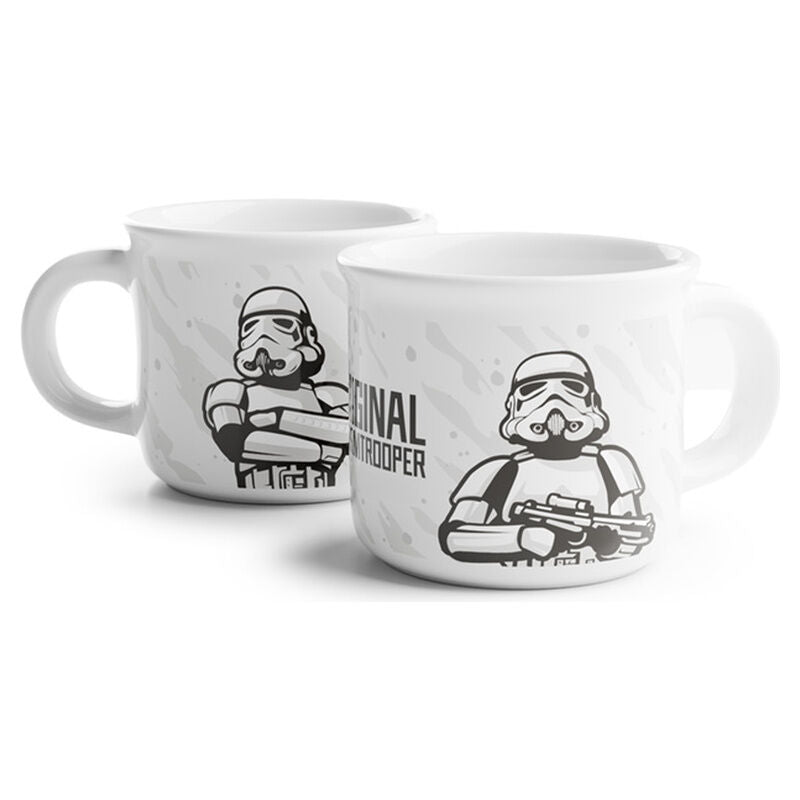 Set 2 tazas cafe Soldado Imperial Stormtrooper Star Wars 100ml Frikytopia