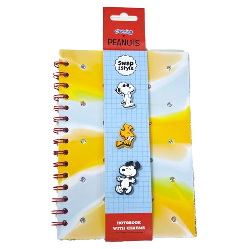 Libreta A5 Rayas Peanuts Snoopy & Woodstock Frikytopia