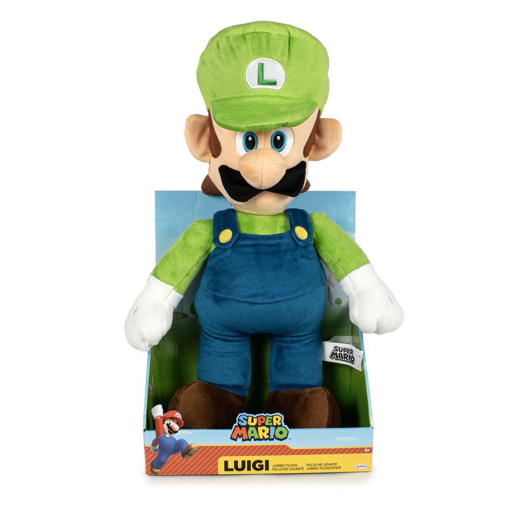 Peluche Jumbo Luigi Super Mario Nintendo 50cm Frikytopia