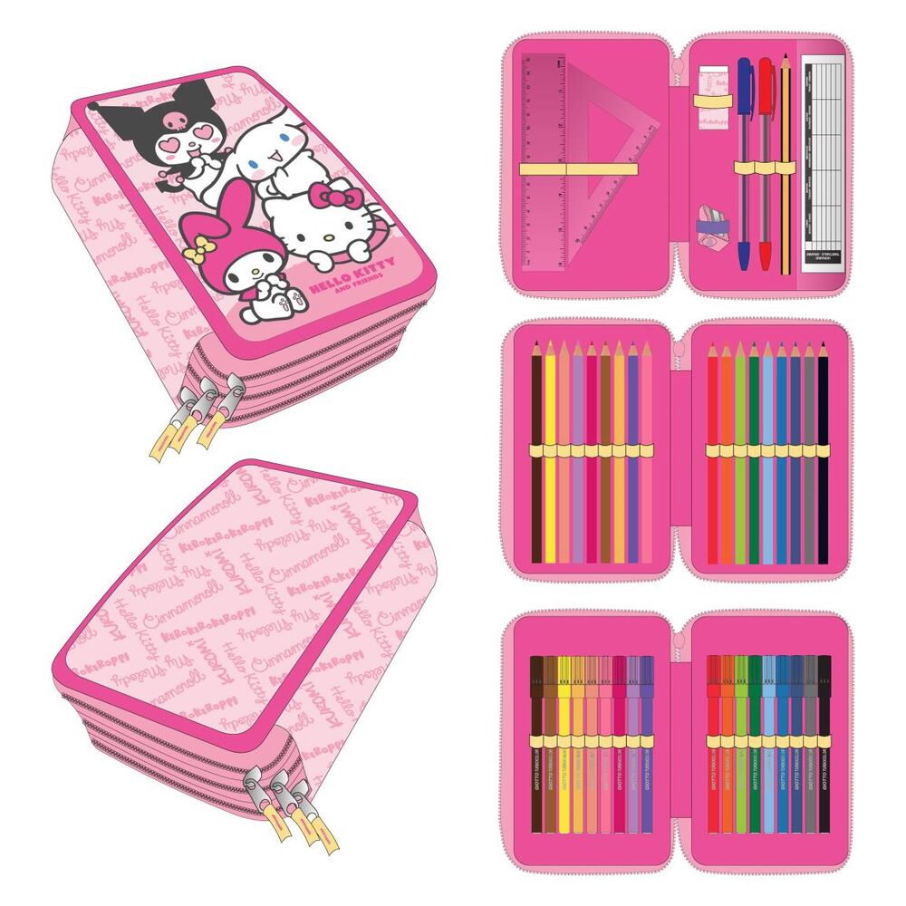 Plumier Hello Kitty and Friends triple Frikytopia