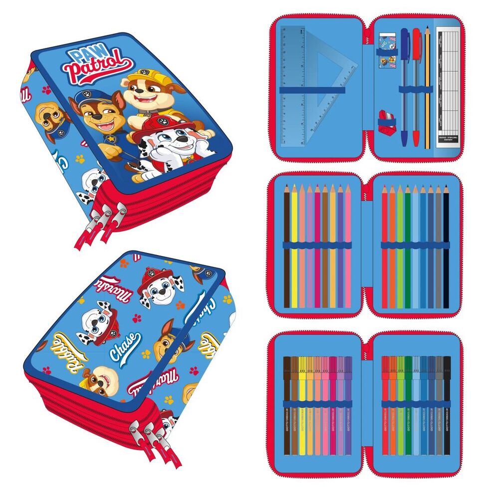 Plumier Patrulla Canina Paw Patrol triple Frikytopia