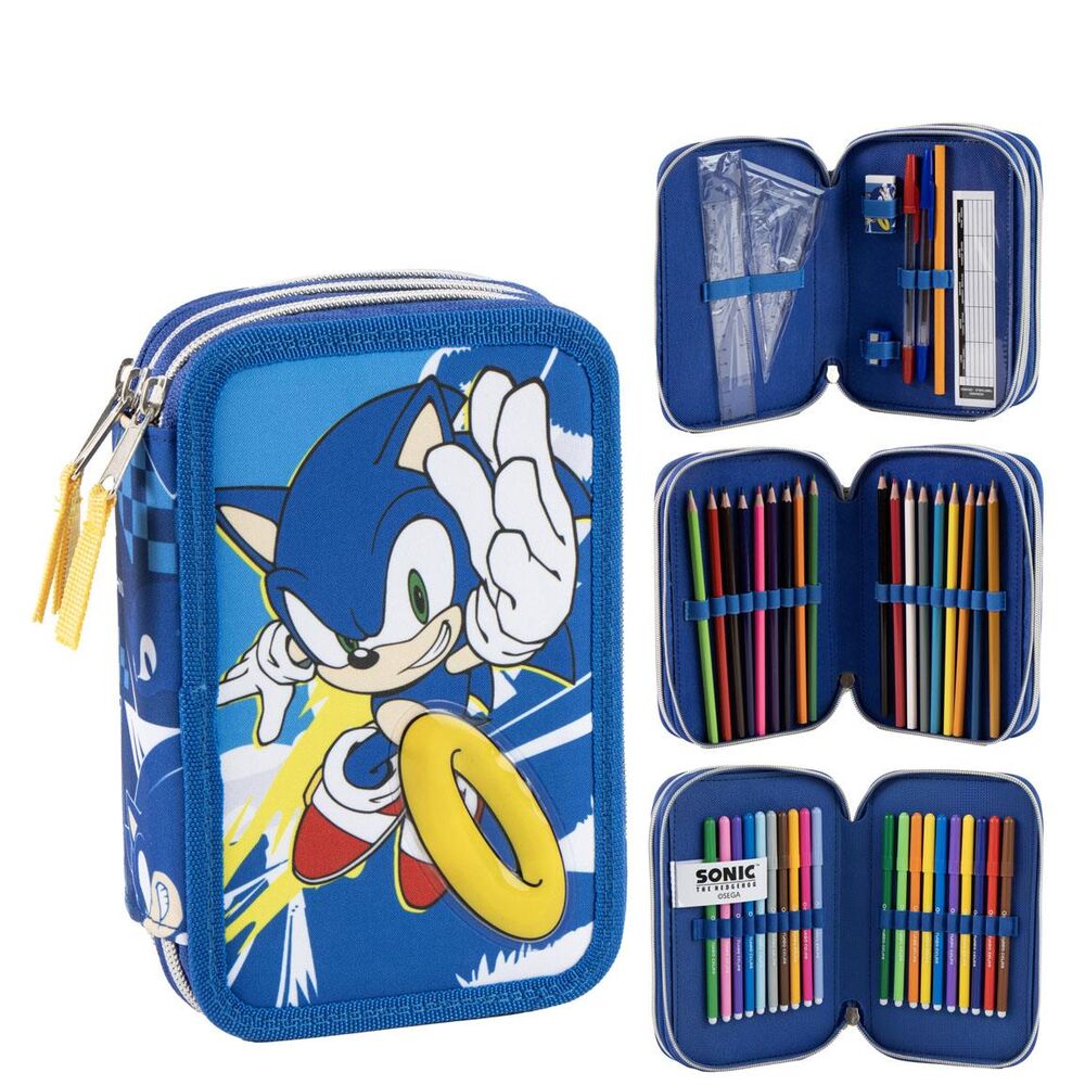 Plumier Sonic the Hedgehog triple Frikytopia