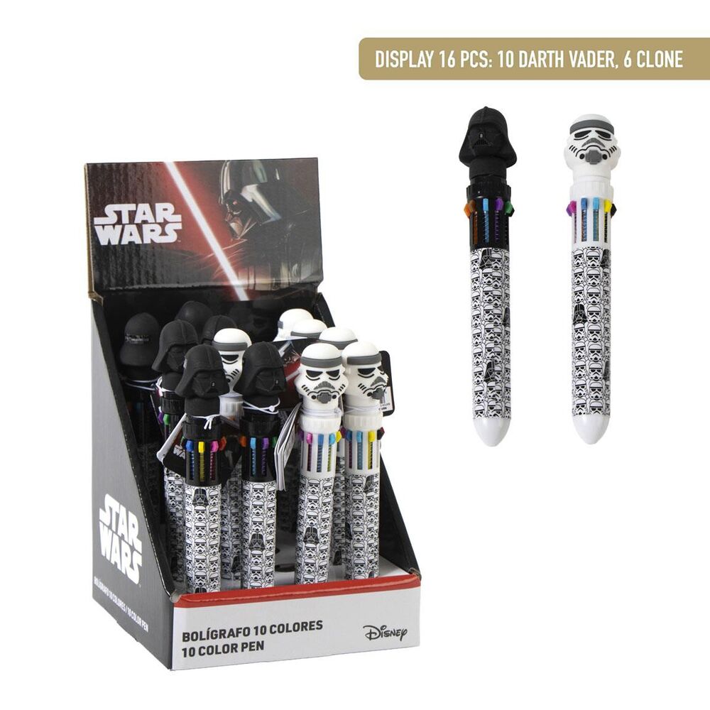 Star Wars Bolígrafo 10 colores Expositor (16)