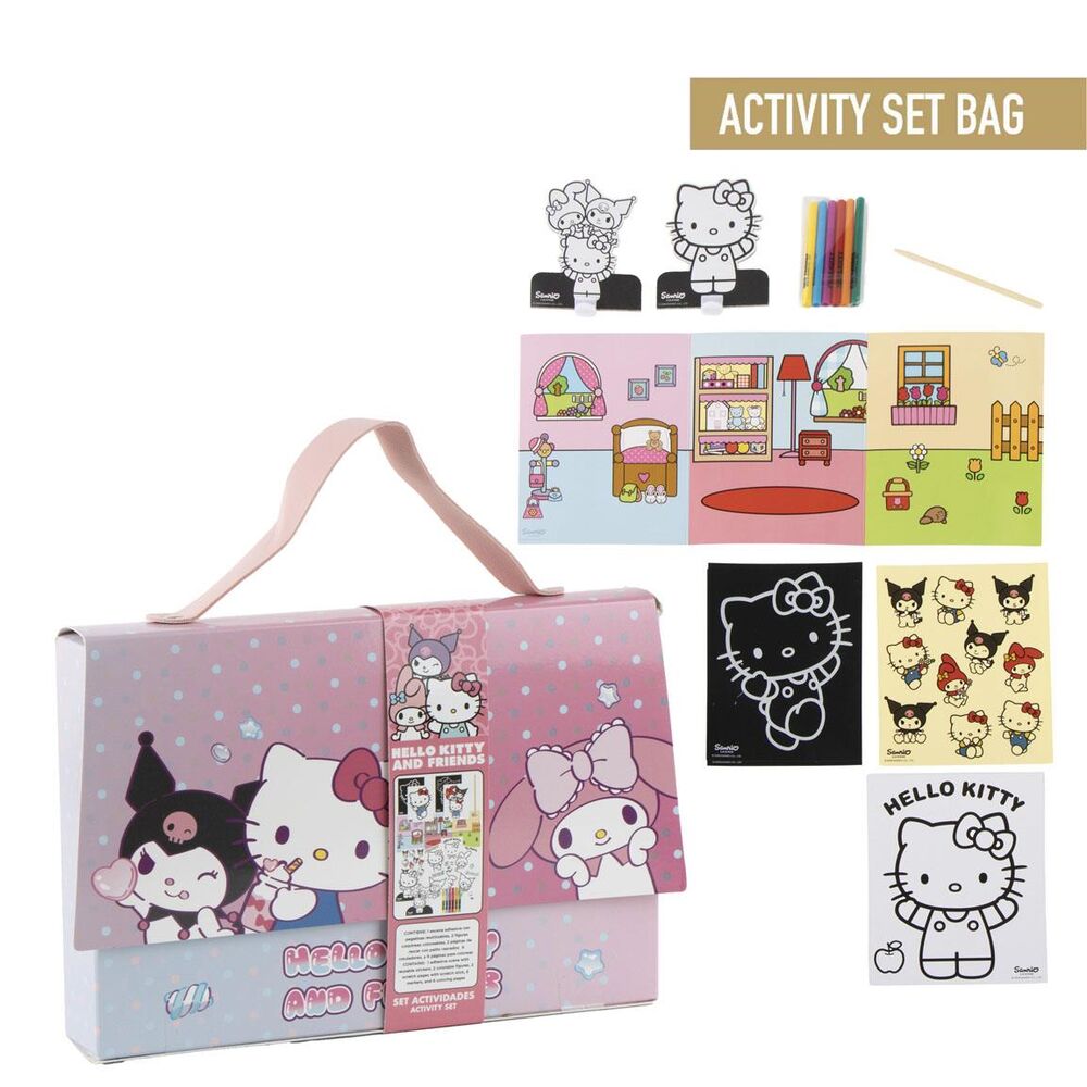 Bolso set coloreable Hello Kitty and Friends Frikytopia