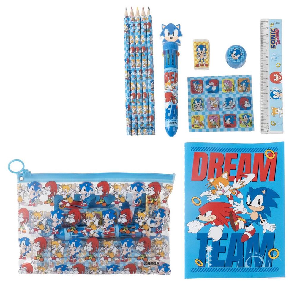 Set papeleria Sonic the Hedgehog Frikytopia