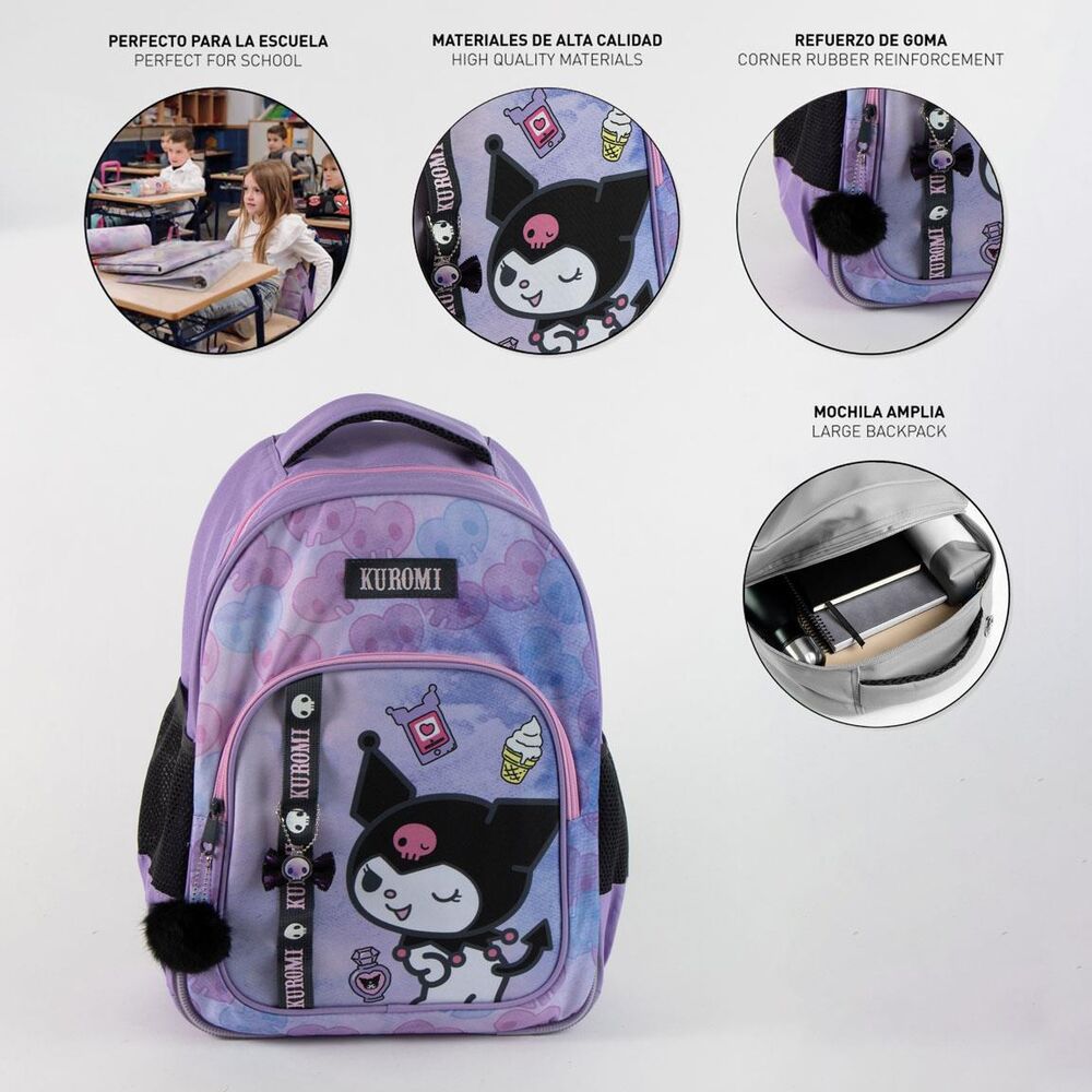 Mochila Kuromi Hello Kitty 42cm adaptable