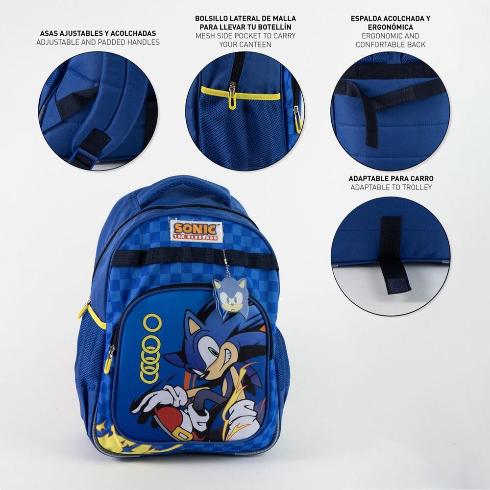 Mochila Sonic the Hedgehog 42cm adaptable
